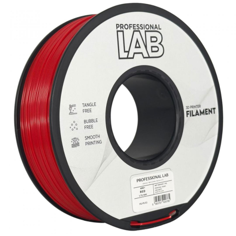 Accesorii imprimare 3D - Filament 3D Proffesional Lab, Diamentru 1.75mm, Greutate: 1KG, Culoare: Rosu, Material: ABS+, Temperatura: 220-250c.