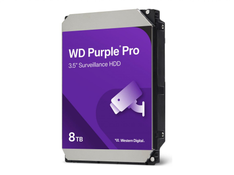 Hard Disk-uri SurveiIlance - HDD Surveillance WD Purple Pro Smart Video, 8 TB, 7200 RPM, 256 MB, SATA III