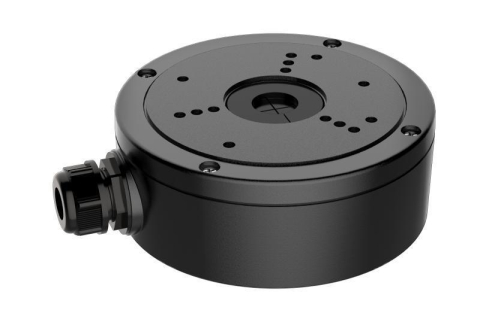 Accesorii - Hikvision Junction box DS-1280ZJ-S/BK ideala pentru montarea camerelor dome/bullet si protejarea cablurilor de legaturi. Confectionata din metal si poate sustine pana la 4.5 kg, culoare alba, dimensiu