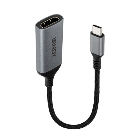  Hub-uri USB - Hub USB Lindy 43428 USB-C, 2 porturi, HDMI, Gri