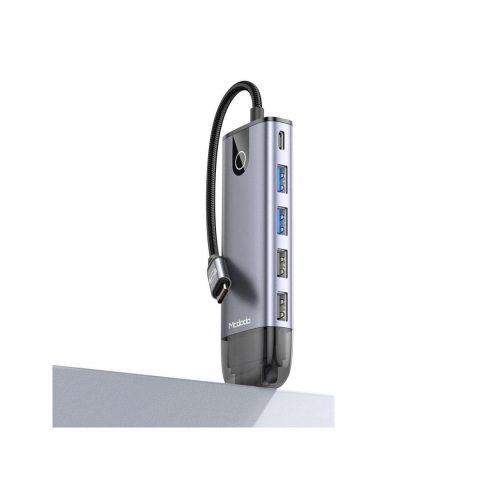  Hub-uri USB - Hub USB MCDODO Multihub 10 in 1, USB-C, 10 porturi, HDMI, RJ-45, Gri
