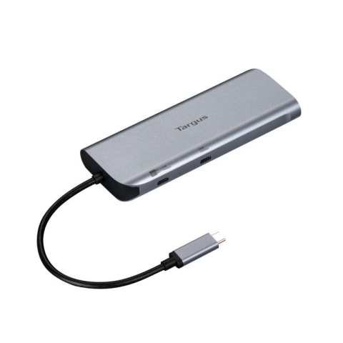  Hub-uri USB - Hub USB Targus Dual Video Mobile Dock, USB-C, peste 5 porturi, HDMI, RJ-45, Gri
