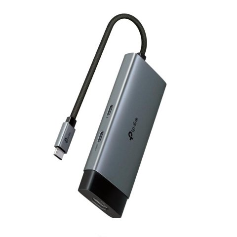  Hub-uri USB - Hub USB TP-Link UH5020C, USB-C, 5 porturi, HDMI, Gri