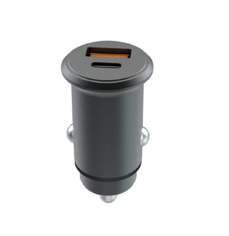 Incarcatoare telefoane - Incarcator Auto Lemontti Super Fast Charge, 65W, 2 porturi, Negru