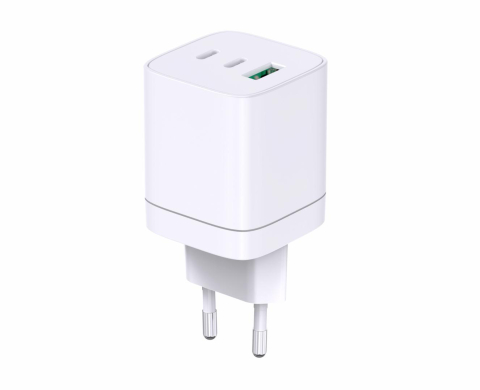 Incarcatoare telefoane - INCARCATOR SERIOUX 65W 2xUSB-C & USB-A de perete, Ieșire USB-C: C1 și C2: 5V/3A, 9V/3A, 12V/3A, 15V/3A, 20V/3,25A (65W) PPS: 5-11V/5A, (55W), A1: 5V/4,5A, 9V/3A, 12V/2,5A, 20V/1,5A(30W) C1+C2: 45W+20W