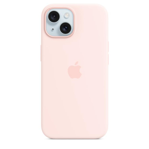 Accesorii - iPhone 15 Silicone Case with MagSafe - Light Pink