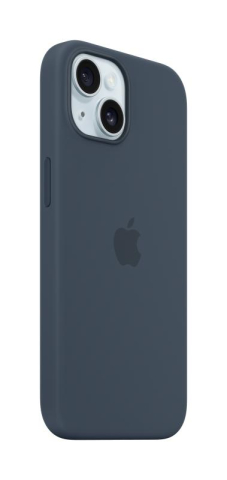 Accesorii - iPhone 15 Silicone Case with MagSafe - Storm Blue