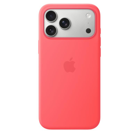 Accesorii - iPhone 17 Pro Max Silicone Case with MagSafe - Bright Guava