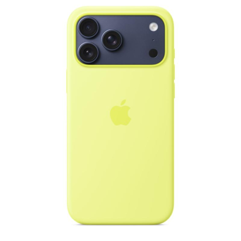 Accesorii - iPhone 17 Pro Max Silicone Case with MagSafe - Neon Yellow