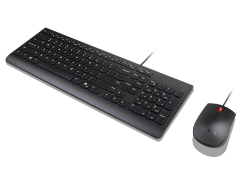 Kit mouse tastatura - Kit Wireless tastatura si mouse Lenovo Essential Wireless Combo Gen2, negru