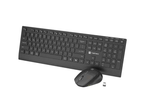 Kit mouse tastatura - Kit Wireless tastatura si mouse NATEC STINGRAY 2, Negru