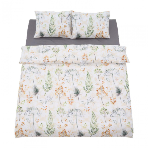 Lenjerii de Pat - Lenjerie dubla 100% bumbac 4 piese, Summer