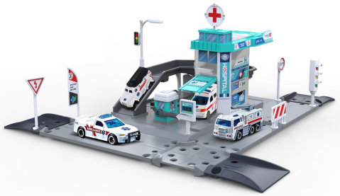 Masinute - MACHETA DIE CAST, PARCARE, SCARA MASINUTA 1/64, DIMENSIUNE MASINUTA 7.5CM, DIMENSIUNE PARCARE 36 CM