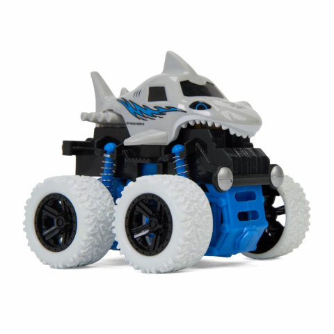 Masinute - MASINA OFF-ROAD 4X4, 360 DE GRADE, 10.8CM, ALBA, MOMKI