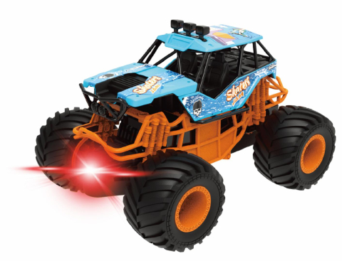 Masinute - MASINUTA CU LUMINI, SUNETE SI FRICTIUNE, SCARA 1/24, 19CM, ALBASTRU