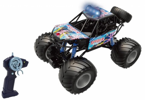 Masinute - MASINUTA CU TELECOMANDA BIG FOOT, SCARA 1/10, 44CM, ALBASTRU