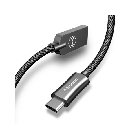 Cabluri video - Mcdodo Cablu Knight Type-C, lungime 1.5m, QC 4.0, impletitura nylon Black