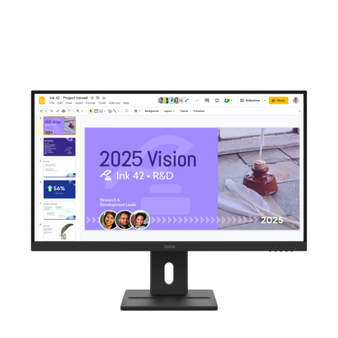 Monitoare LED - Monitor Commercial Lenovo ThinkVision E27Q-40, 27", 2560 x 1440 pixeli, Black, 3 ani Garantie
