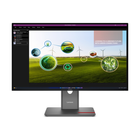 Monitoare LED - Monitor Commercial Lenovo ThinkVision P27Q-40, 27", 2560 x 1440 pixeli, Black, 3 ani Garantie