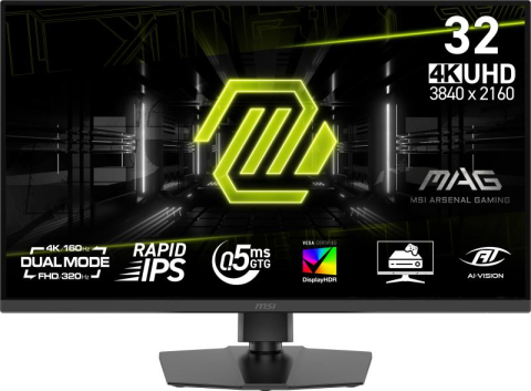 Monitoare LED - Monitor Consumer MSI MAG 322URDF E16, 31.5", 3840 x 2160 pixeli, Black, 2 ani Garantie