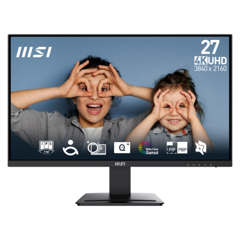 Monitoare LED - Monitor Consumer MSI PRO MP273U, 27", 3840 x 2160 pixeli, Black, 2 ani Garantie