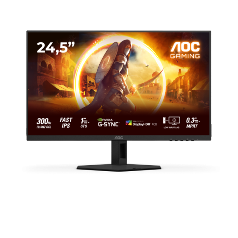Monitoare LED - Monitor Gaming AOC 25G4SRE, 24.5", 1920 x 1080 pixeli, Black, Red, 3 ani Garantie