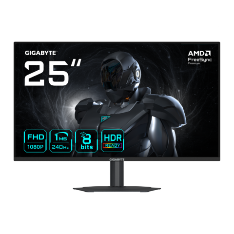 Monitoare LED - Monitor Gaming GIGABYTE G25F2A, 24.5", 1920 x 1080 pixeli, Black, 2 ani Garantie