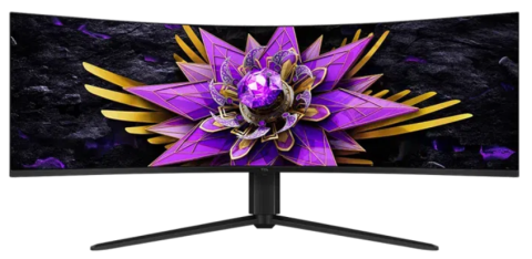 Monitoare LED - Monitor Gaming TCL 57R94, 57", 7680 x 2160 pixeli, Negru-Alb, 2 ani Garantie