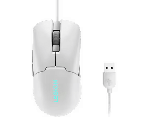  Mouse - Mouse Gaming Lenovo Legion M300s, 8000 DPI, Alb