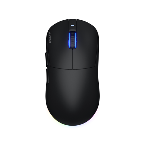  Mouse - Mouse Gaming Wireless HATOR Quasar 3 Wireless, 12000 DPI, negru