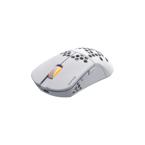  Mouse - Mouse Gaming Wireless Hator Stellar Pro Wireless, 26000 DPI, Alb