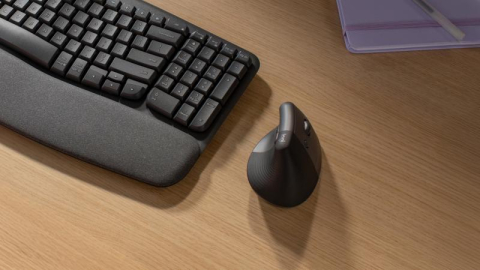  Mouse - Mouse Wireless Logitech Lift Vertical Ergonomic Mouse, 4000 dpi, Gri