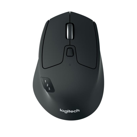 Mouse - Mouse Wireless Logitech M720 Triathlon, 1000 dpi, Negru