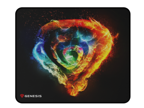 Mousepad - Mousepad Gaming GENESIS Carbon 500 M Fire G2, 300 x 250 mm, Multicolor