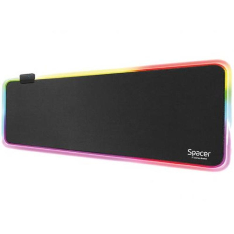 Mousepad - Mousepad Gaming SPACER SP-PAD-GAME-RGB-PICT, 900 x 300 mm, Negru