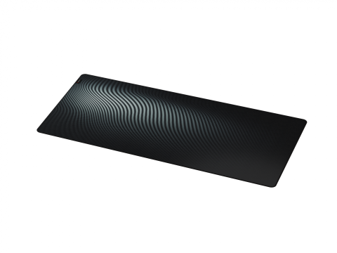 Mousepad - Mousepad Genesis Carbon 500 Maxi Ultra Wave, impermeabil, material cauciuc si textil, dimensiuni 1100x450x2.5 mm, negru/gri