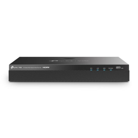 NVR - NVR PoE TP-Link VIGI 16 canale 2016H-16MP; 1, RJ-45 10/100/1000 Mbps, 140 W PoE Budget total; maxim 30 W per port, 4K, 2x SATA Interface, max 10TB(neinclus), H.265+/H.265/ H.264+/H.264; ONVIF, CGI, de