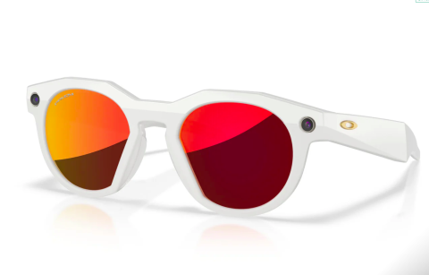 Ochelari Meta - Oakley Meta HSTN AI Glasses Warm Grey Frame Prizm Ruby Lenses Wide - High Bridge Fit