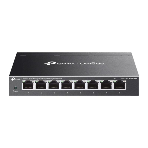 Switch-uri - Omada 8-Port Gigabit Easy Managed Switch PORT: 8× Gigabit RJ45 Ports SPEC: Desktop Steel Case and Fanless FEATURE: Integration with Omada SDN Controller and Omada Cloud Essentials, Flow Control, Loopb
