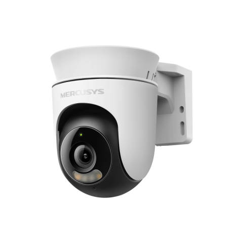 Camere supraveghere IP - Outdoor Pan/Tilt Security Wi-Fi Camera SPEC: 2K resolution (2304*1296), Pan and Tilt (360° Horizontal), Built- in microphone and speaker, Color Night Vision, 2.4GHz Wi-Fi FEATURE: MERCUSYS APP, Pan/Ti