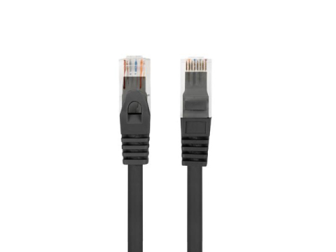 Alte accesorii retea - Patch cord Cat.6 UTP LSZH Cu 1 m negru, Fluke Passed