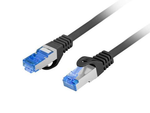 Alte accesorii retea - Patch cord Cat.6A S/FTP LSZH CCA 2 m negru, Fluke Passed