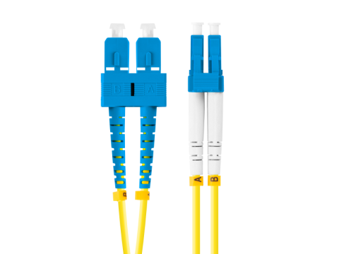 Alte accesorii retea - Patch cord fibră SM SC/UPC-LC/UPC duplex 2 m LSZH G657A1 3,0 mm galben