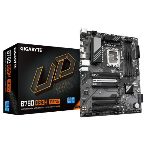 Placi de baza - Placa de baza Gigabyte B760 DS3H GEN5, Socket 1700, DDR5, ATX