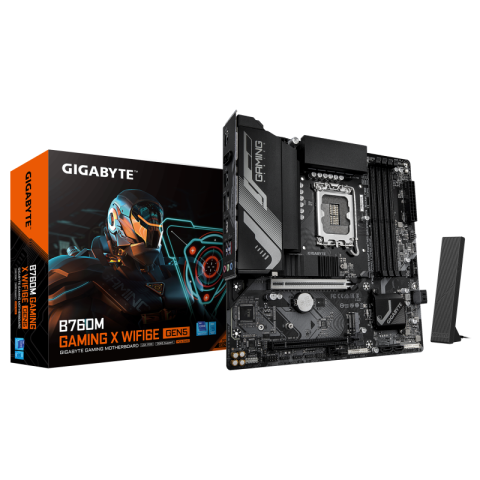 Placi de baza - Placa de baza Gigabyte B760M Gaming X WiFi6E Gen5, LGA 1700, DDR5, Micro-ATX