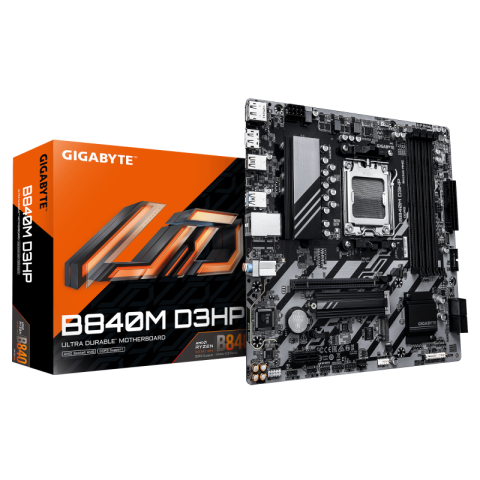 Placi de baza - Placa de baza Gigabyte B840M D3HP, Socket AM5, DDR5, Micro-ATX