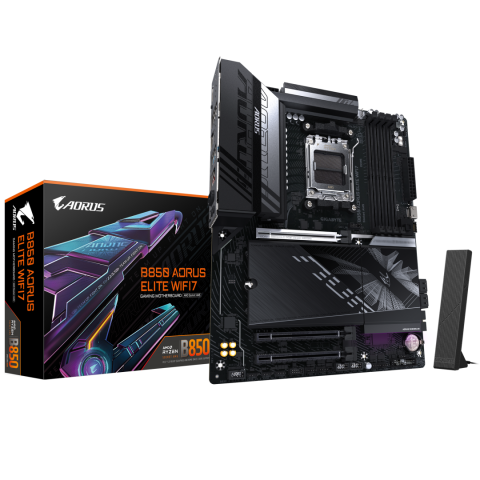 Placi de baza - Placa de baza Gigabyte B850 AORUS ELITE WIFI7, Socket AM5, DDR5, ATX