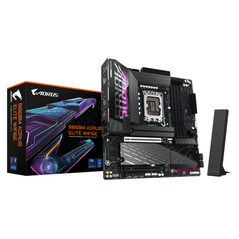 Placi de baza - Placa de baza Gigabyte B860M AORUS ELITE WIFI6E, Socket 1851, DDR5, Micro-ATX