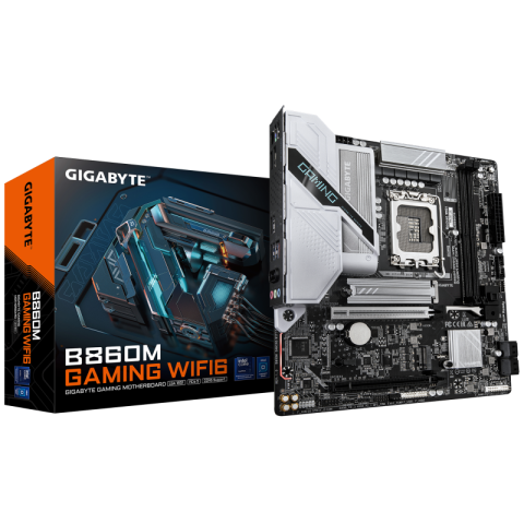 Placi de baza - Placa de baza Gigabyte B860M GAMING WIFI6, Socket 1851, DDR5, Micro-ATX