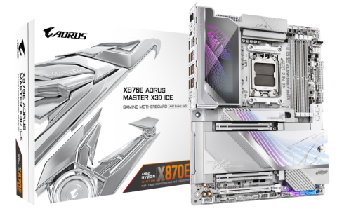 Placi de baza - Placa de baza Gigabyte X870E AORUS MASTER X3D ICE, Socket AM5, DDR5, ATX